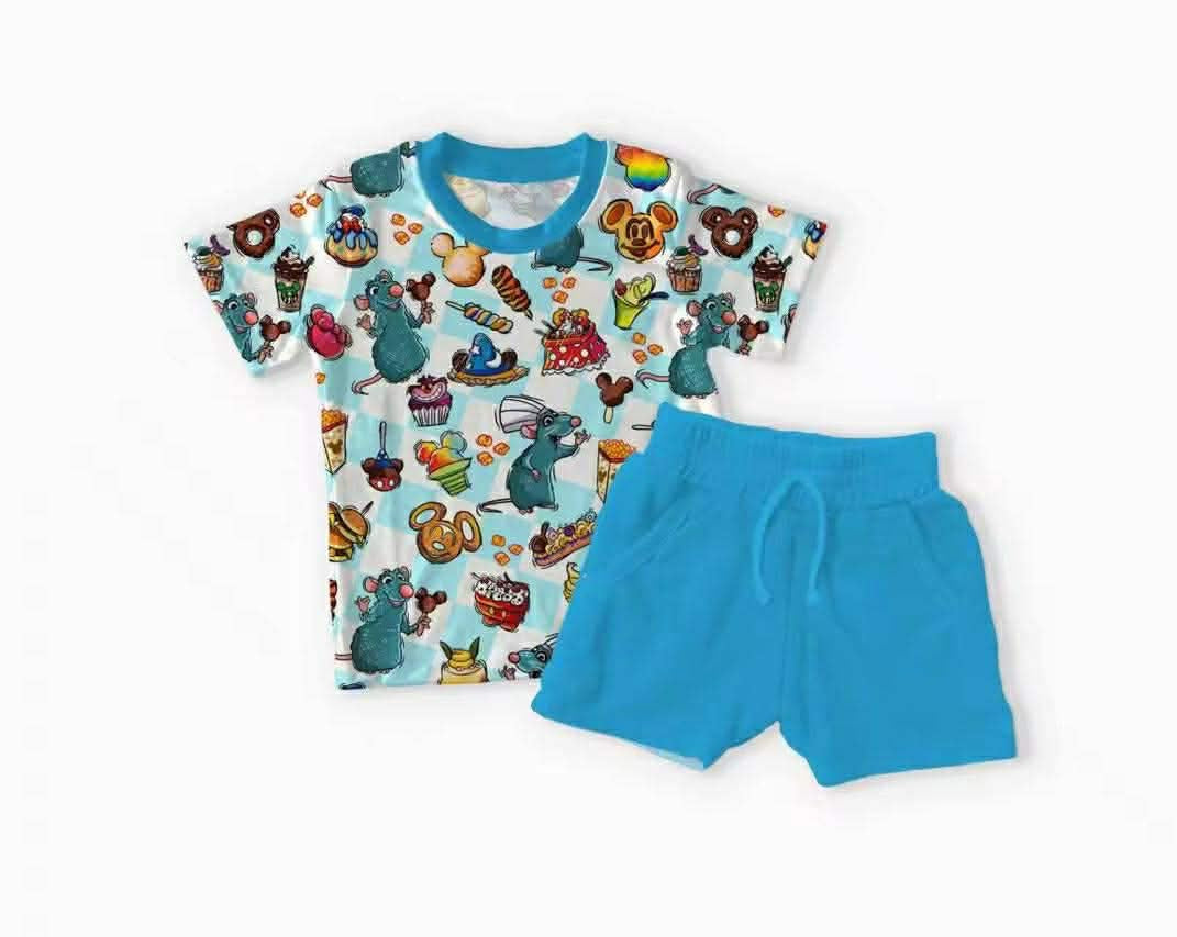 Chef's Snack Adventure Pocket Tee Short Set