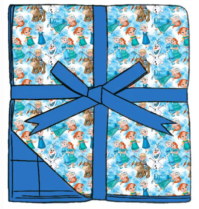 Frozen Snow Friends Quilted Blanket