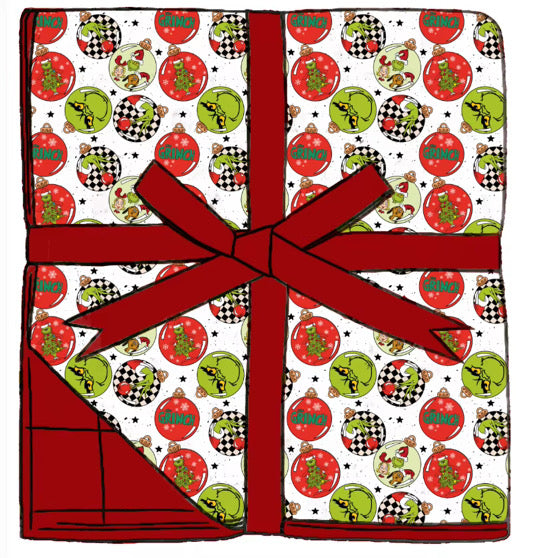 Grinch Holiday Mischief Toddler Quilted Blanket