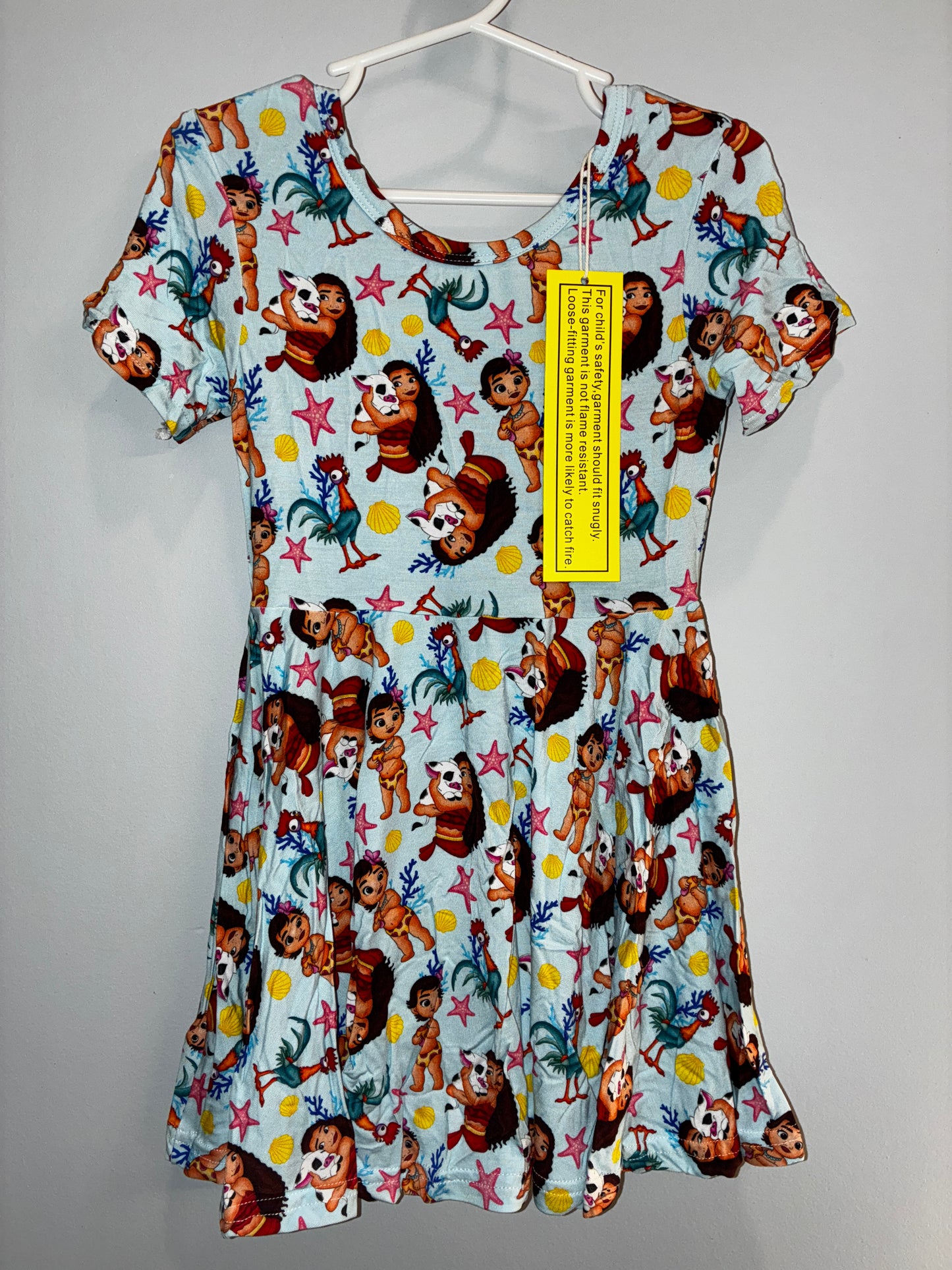 Little Munchkin Bamboo Pink Moana Twirl Dress