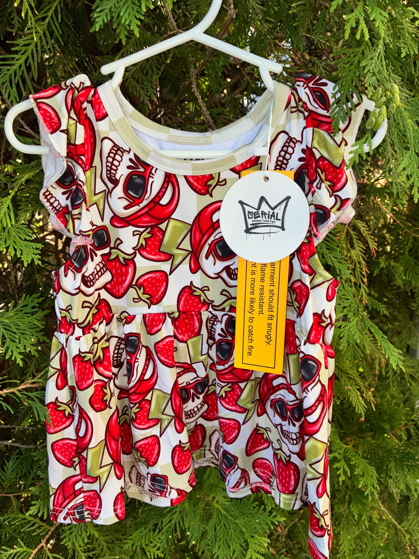 SkullBerry Peplum Set