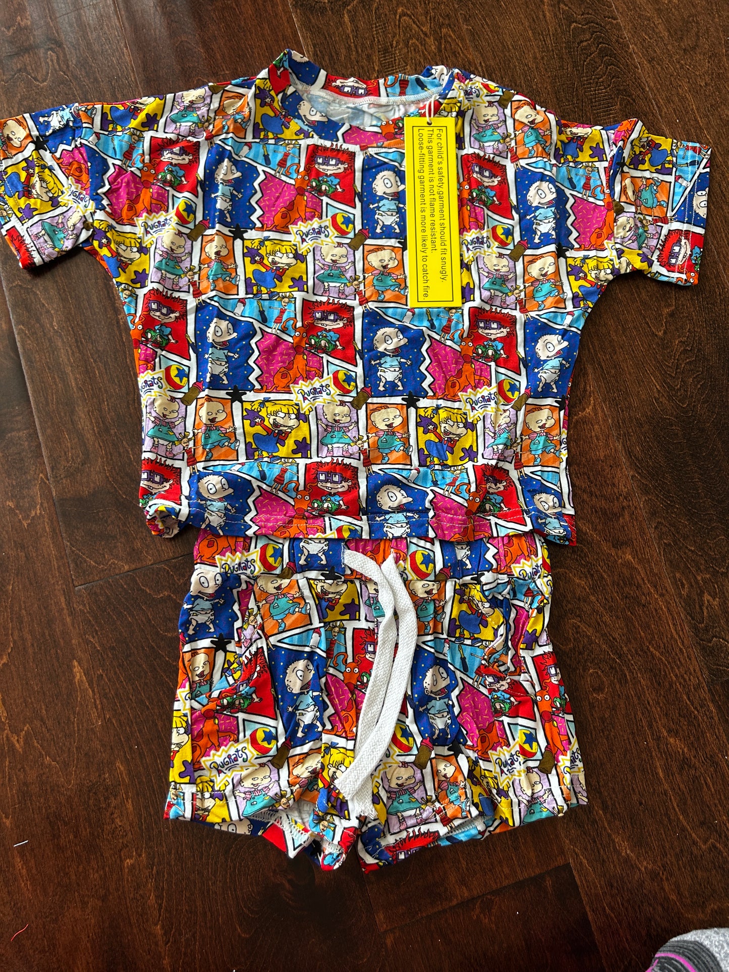 Little Munchkin Silly Babies Rugrats Bamboo Boxy Tee Lounge Set