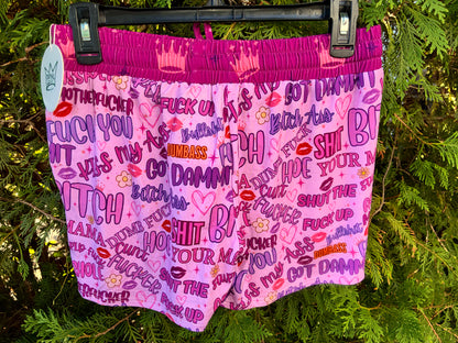 Bad Mouth Womens Adult Shorts