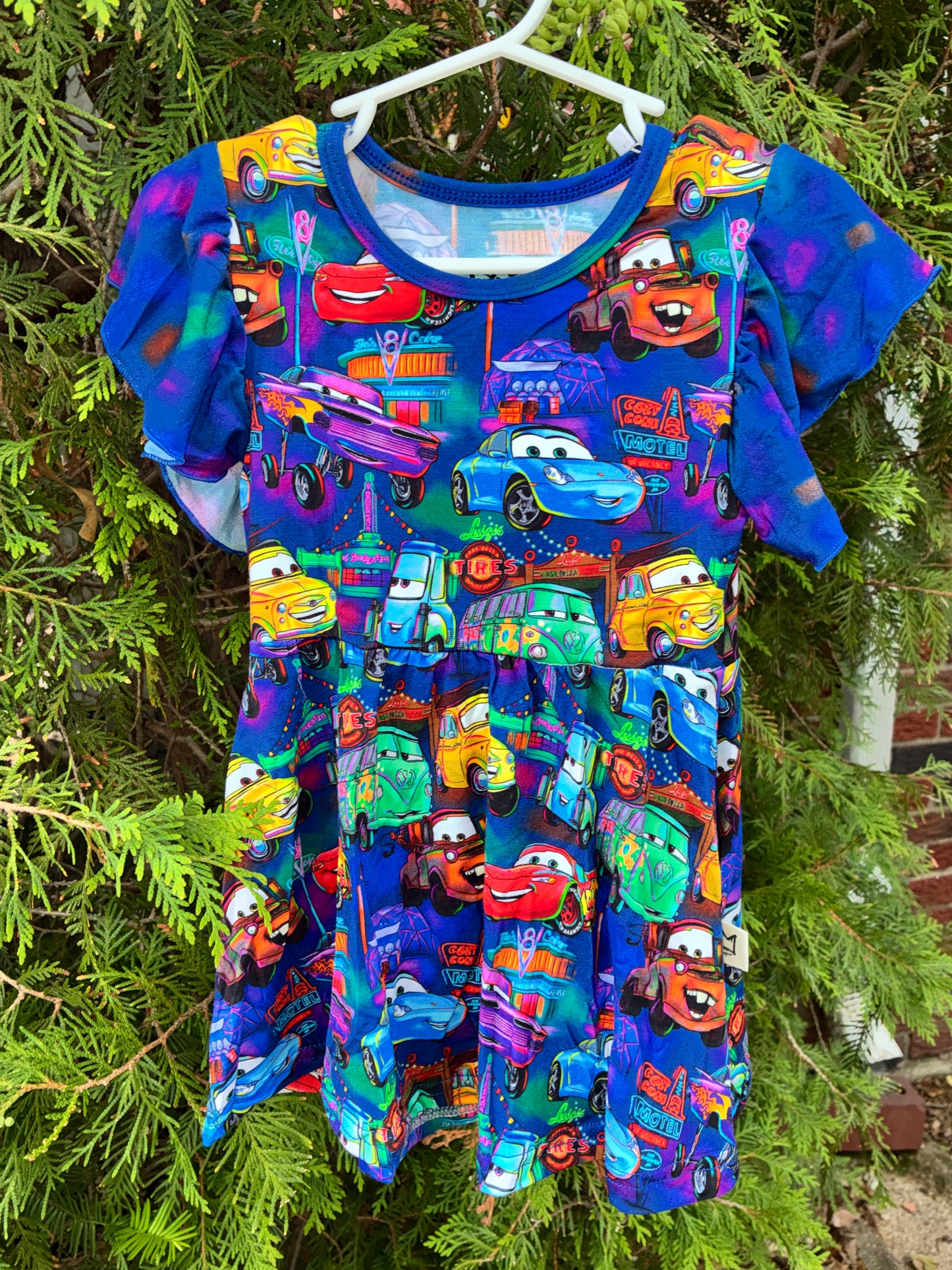 Neon Drift Peplum Set