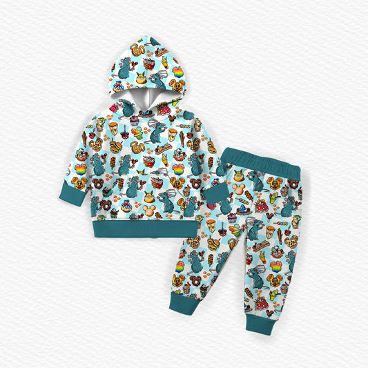 Chef's Snack Adventure Printed Jogger Set