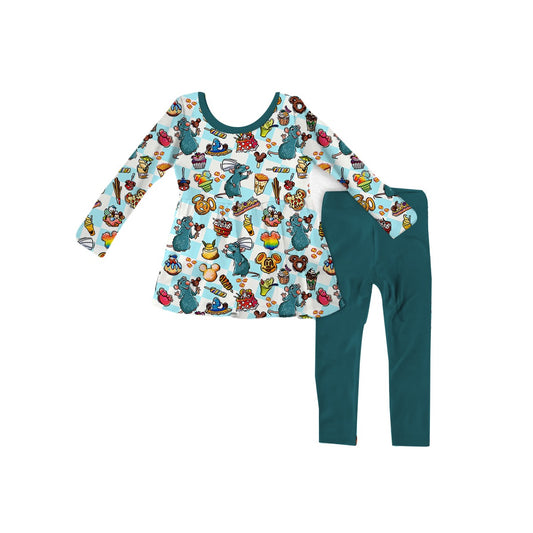 Chef's Snack Adventure Long Sleeve Peplum Set