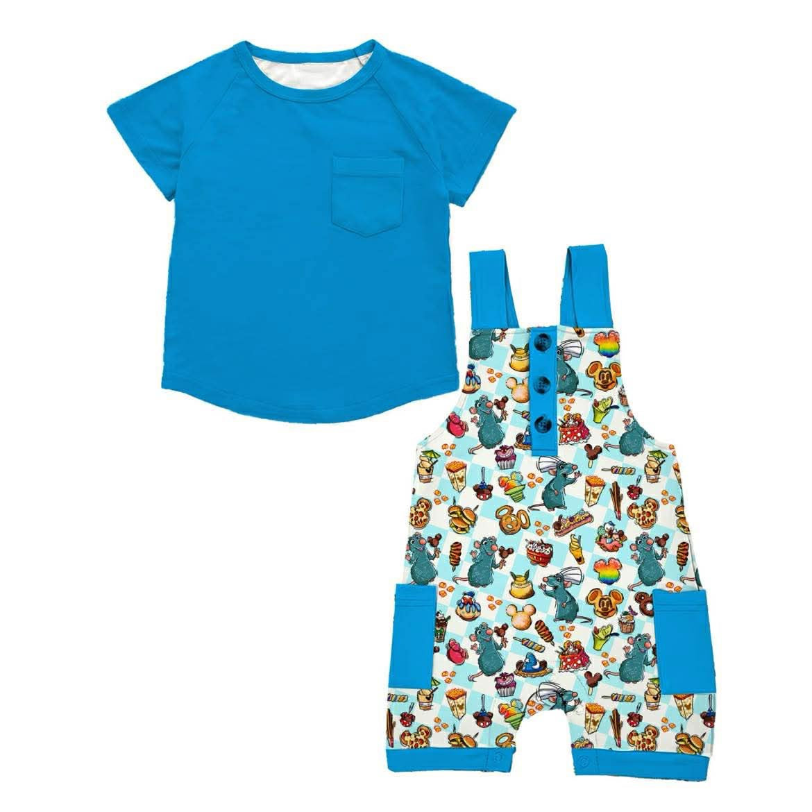 Chef's Snack Adventure Overall Shirt Set