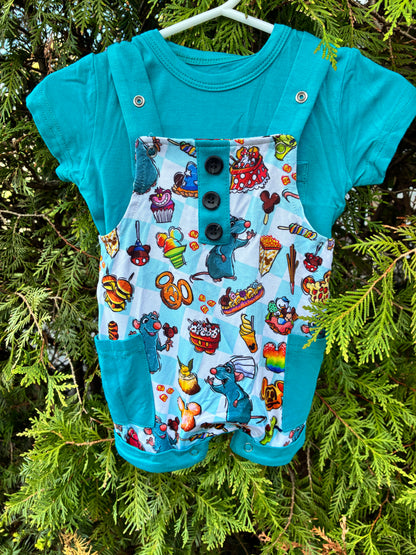 Chef's Snack Adventure Overall Shirt Set