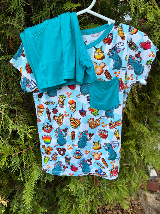Chef's Snack Adventure Pocket Tee Short Set