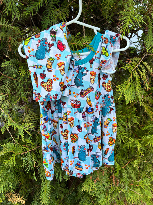 Chef's Snack Adventure Flutter Sleeve Short Set