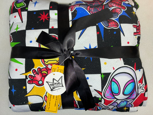 Crime fighters Quilted Bamboo Blanket