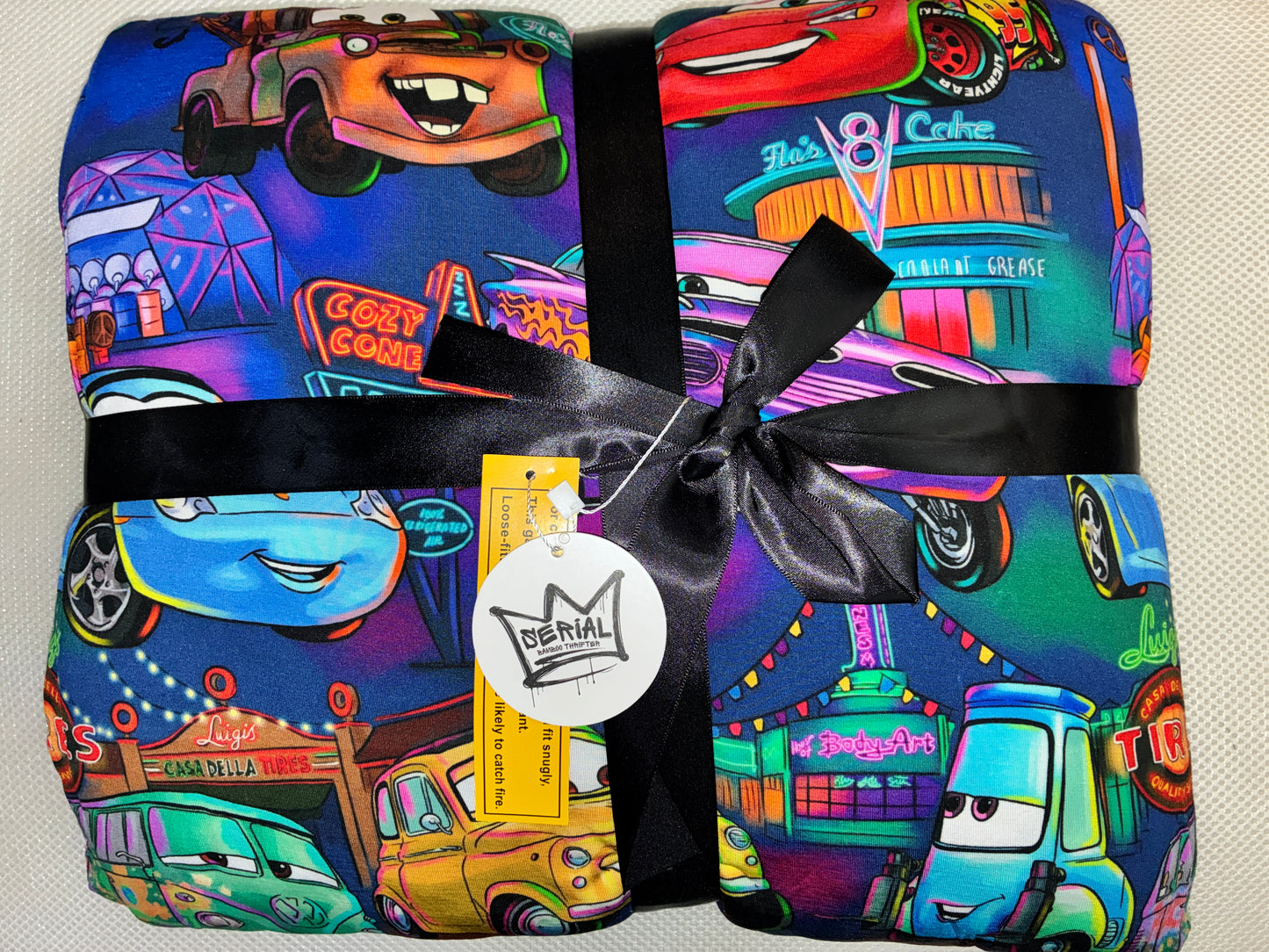Neon Drift Quilted Bamboo Blanket