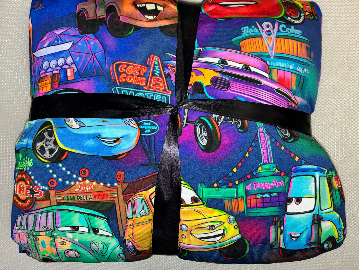 Neon Drift Quilted Bamboo Blanket
