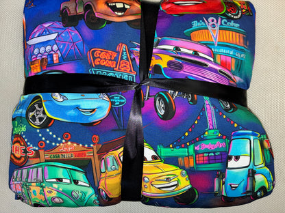 Neon Drift Quilted Bamboo Blanket