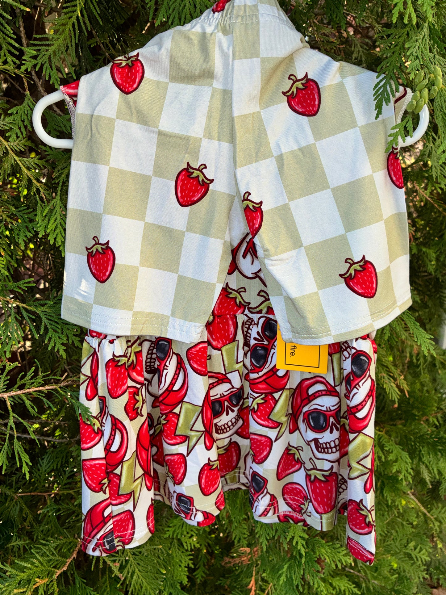 SkullBerry Peplum Set
