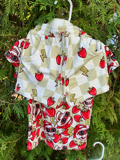 SkullBerry Pocket Tee Daywear Set