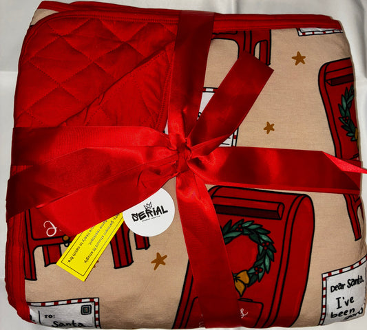 Santa's Mailbox Toddler Quilted Blanket