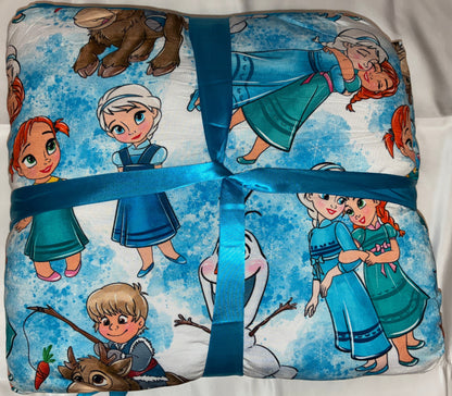 Frozen Snow Friends Quilted Blanket