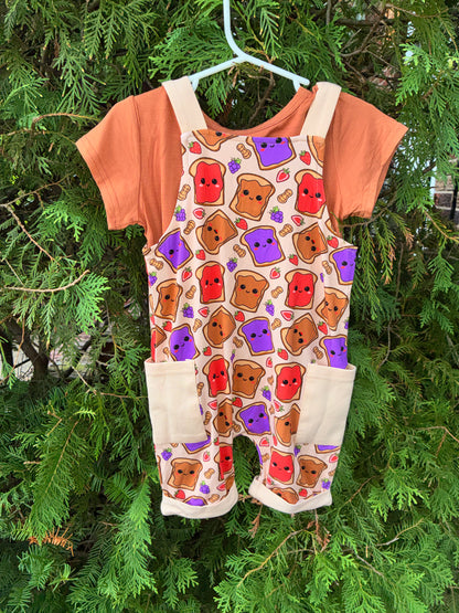 Peanut Butter Jelly Time Shortall Set