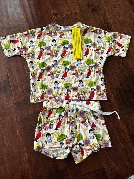 Little Munchkin Big Comfy Couch Bamboo Boxy Tee Lounge Set