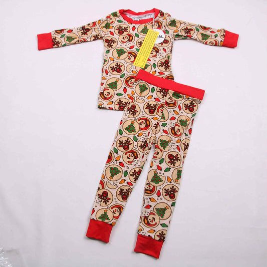 Ugly Sweater Energy Xmas Cookies Bamboo Long Sleeve 2pc Set