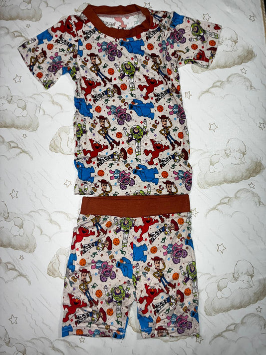 Little Munchkin Bamboo Character Mashup 2pc Short Set